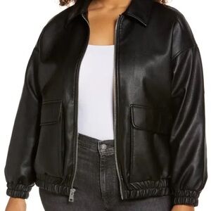 Levi’s Dad Faux Leather Bomber - XS